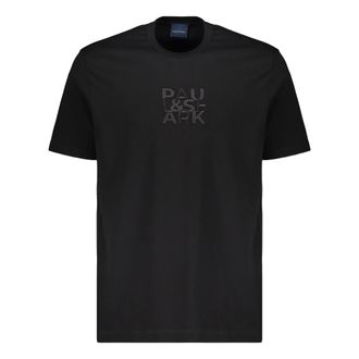 Paul & Shark Cotton T-shirt - male - Paul & Shark - T-Shirts - Black - 2XL - Tops