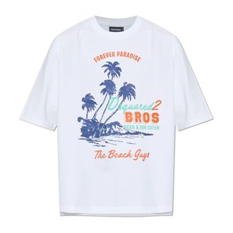 Dsquared2 Uomo, Top, Bianco, XL, new