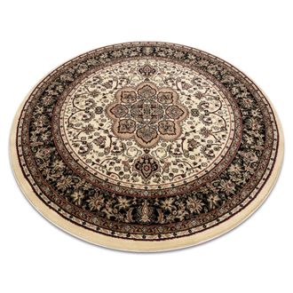 RugsX RugsX Royal Rug in Brown | Size: 200 cm diameter