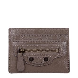 Balenciaga con le sue carte. Donna. Pelle marrone
