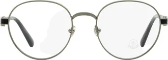 Moncler ML5179 Round Metal Eyeglasses - Gray