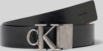 Calvin Klein G&uuml;rtel aus Rindsleder mit Pinschlie&szlig;e in Black, Gr&ouml;&szlig;e 100