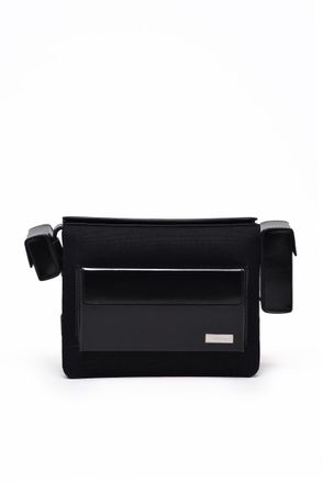 Ferragamo Nylon Shoulder Bag - Black