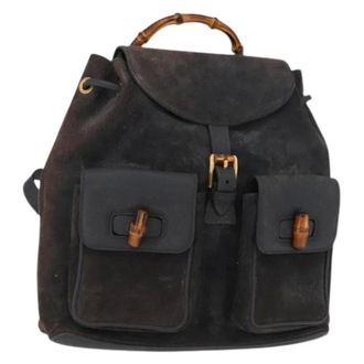 Gucci Pre-owned Backpacks, female, Blue, Size: ONE SIZE Pre-owned Vintage Backpack