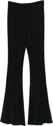 Amen Womens High-Waist Trousers Black Viscose