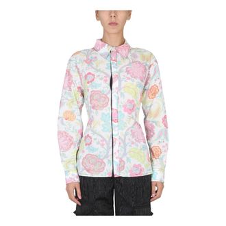 Marine Serre Reversed Corset Shirt - female - Marine Serre - Shirts - Multicolor - XS - Blouses & Shirts