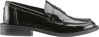 Cosmoparis Schoenen, Dames, Zwart, 38 EU, Leer, Klassieke lakleren loafer