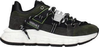 Versace Slippers - Heren - Sneakers - Groen - 45 EU - Schoenen