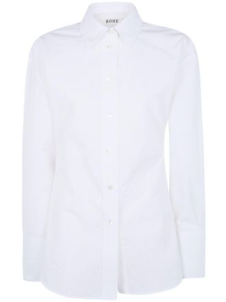 R&oacute;he Shaped Crushed Poplin Shirt