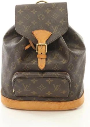 Louis Vuitton Pre-owned Backpacks, female, Brown, Size: ONE SIZE Pre-owned Canvas louis-vuitton-bags