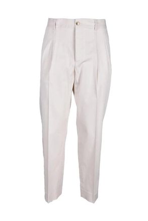 Truenyc Cotton Stretch Trousers - White