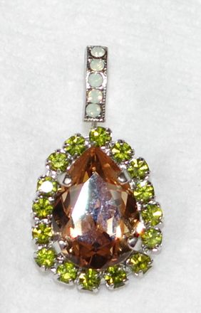 Mariana Womens Evergreen Earrings In Amber/ Green/ White