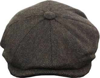 Infinity Leather Mens Peaky Blinders Tweed Gatsby Hat