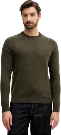 Benetton Truien & Vesten, Heren, Groen, S, Wol, Trui met ronde hals