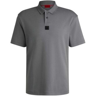 HUGO BOSS Hugo Mannen Deabono Logo Polo Shirt (Grijs)
