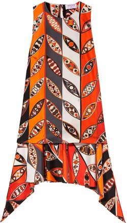 Pucci graphic-print sleeveless blouse - women - Silk - 38 - Red