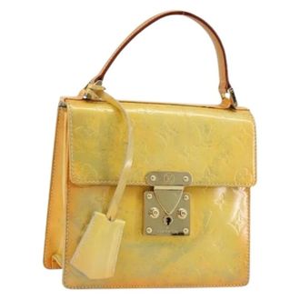 Louis Vuitton Pre-owned Handbags, female, Yellow, Size: ONE SIZE Pre-owned Patent Leather Hand Bag
