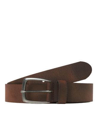 Jack & Jones Lederg&uuml;rtel JACK & JONES JACMICHAEL LEATHER BELT SN, Herren, Gr. 80, braun (braun stone), Leder, unifarben, G&uuml;rtel Lederg&uuml;rtel