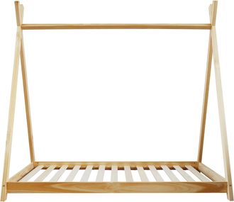 Mobili Rebecca Mobili Rebecca - Rebecca Mobili Marco De Cama Para Ni&ntilde;os Cortina De Madera Natural 80x160 Habitaci&oacute;n Infantil