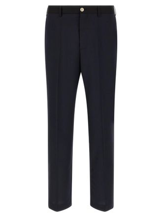Marni Blue Straight Flat Front Pants