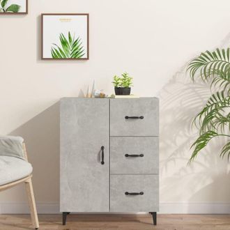 vidaXL Credenza Grigio Cemento 69,5x34x90 cm in Legno Multistrato - Vidaxl