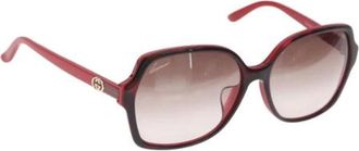 Gucci Pre-owned Accessories, female, Red, Size: ONE SIZE Pre-owned Plastic Sunglasses