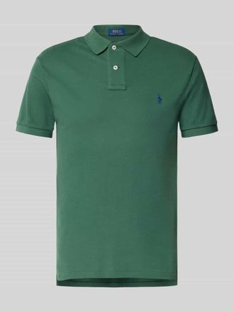 Polo Ralph Lauren Poloshirt mit Label-Stitching in Gruen, Gr&ouml;&szlig;e L