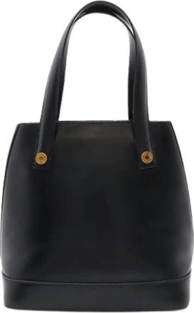 Herm&egrave;s Pre-owned Handbag - Dames - Vintage Handtas - Zwart - ONE Size - Leer - Vintage