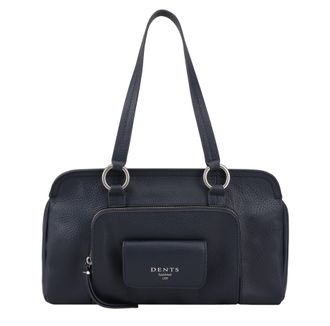 Dents Womens Haworth Leather Shoulder Bag - Navy - One Size
