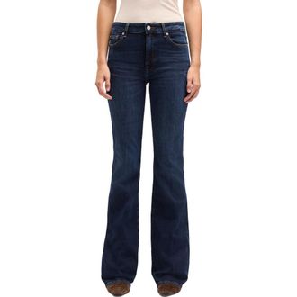 7 For All Mankind The Leggy Bootcut Jeans in Midnight Fade at Nordstrom, Size 28