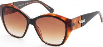 Longchamp Womens LO712S 57 011 Sunglasses - Brown - One Size