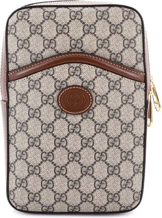 Gucci Interlocking G Patch Sling Bag GG Coated Canvas Small (Authentic Pre- Loved)