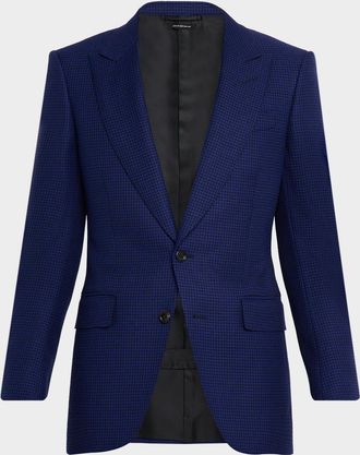Tom Ford Men & apos;s Houndstooth Single-Breasted Sport Coat