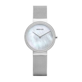 Bering Dames Armbandhorloge Zilver- Wit Klassiek 14531-004 - Dames - Horloges - Grijs - ONE Size - Accessoires
