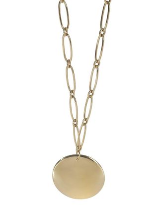 Tiffany & Co. Elsa Peretti Round Disc 18K Gold Necklace (Authentic Pre-Loved)