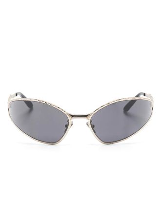 Kuboraum cat-eye sunglasses - unisex - Metal - 71 - Silver