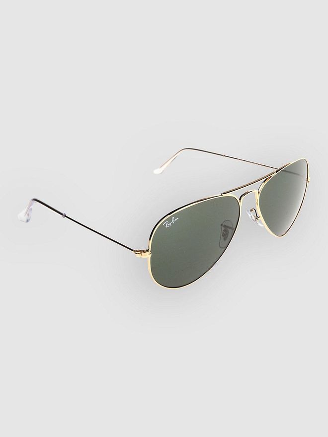 Aviator Large Metal Gold Solid Sonnenbrille gelb