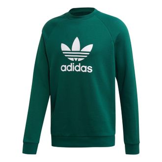 adidas originals Casual Sports Round Neck Pullover Green FL1774