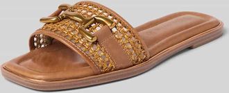 Tamaris Tamaris Pantoletten mit Label-Detail in Cognac, Größe 38