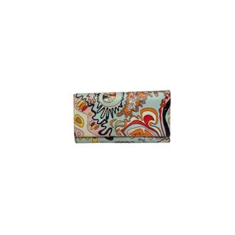 Emilio Pucci Pre-owned Lederen Portemonnee - Dames - Vintage Accessoires - Veelkleurig - ONE Size - Leer - Vintage