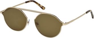 Web Eyewear Gold Metal Sunglasses