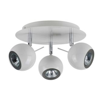 Netlighting Rocca 3 Light Spotlight Clusters Glossy White