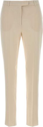 Max Mara Beige Tailored Flat Front Pants