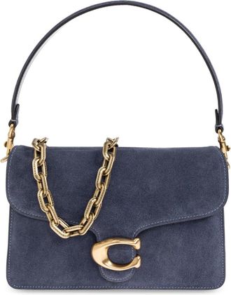 Coach Chain Tabby Schoudertas - Dames - Schoudertassen - Blauw - ONE Size - Leer - Tassen