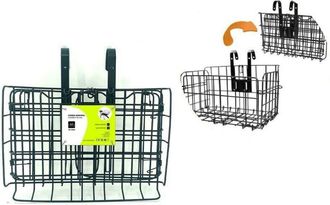 Trade Shop Trade Shop - Cestino Portapacchi Anteriore Richiudibile Alluminio Per Bici Bicicletta Xc-2640