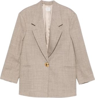 Alysi Blazer Over Maxi - Dames - Blazers - Beige - XS - Jassen