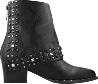 Noa Harmon Verhoog je stijl met haklaarzen - Dames - Laarzen met Hak - Zwart - 37 EU - Schoenen