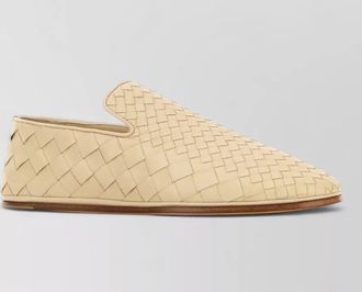 Bottega Veneta nappa leather sunday loafers woven design