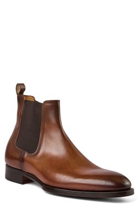Bruno Magli Emiliano Chelsea Boot in Cognac Calf at Nordstrom, Size 10.5