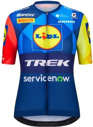 Santini Lidl Trek Jersey Velotrikot f&uuml;r Damen | blau